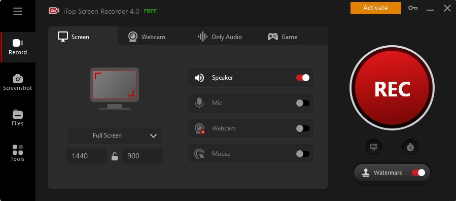 iTop Screen Recorder Pro Screenshot