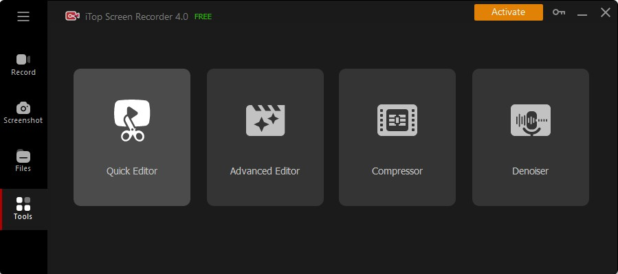 Video Capture Software, iTop Screen Recorder Pro Screenshot
