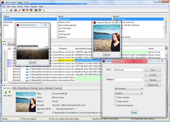 MP3 Tag Editing Software Screenshot