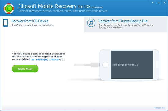 Jihosoft Mobile Recovery for iOS Screenshot