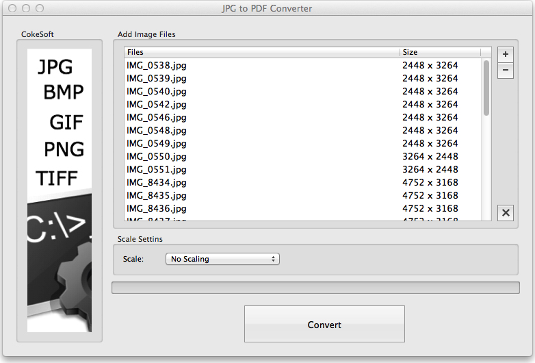 JPG to PDF Converter for Mac Screenshot