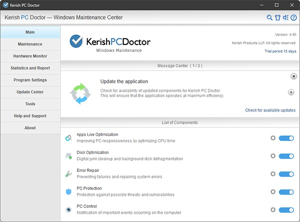 Kerish PC Doctor Screenshot