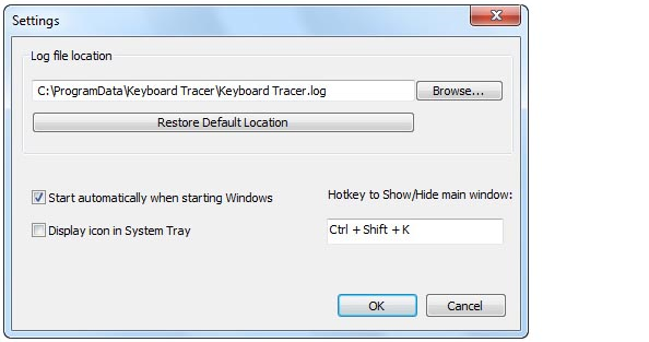 Keylogger Software Screenshot