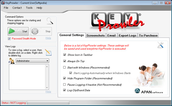 KeyProwler Monitor Pro Screenshot