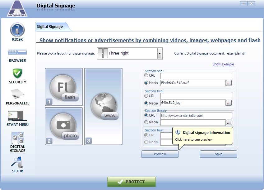 Kiosk Software, Security Software Screenshot