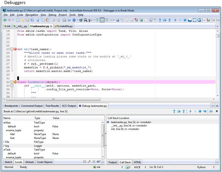 Code Editor Software, Komodo IDE Screenshot