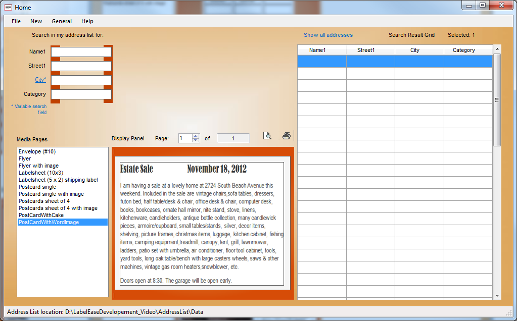 LabelEase, Productivity Software Screenshot