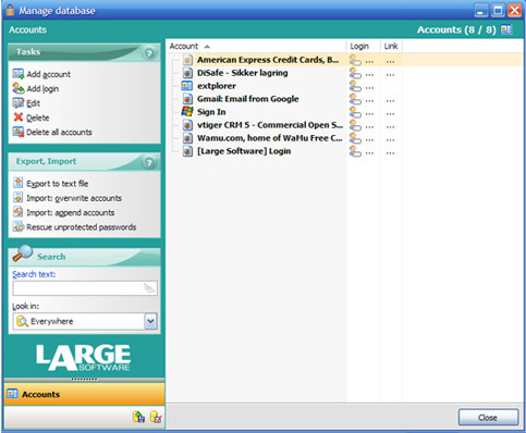 Encryption Software, LargeSoftware Utility Suite Screenshot