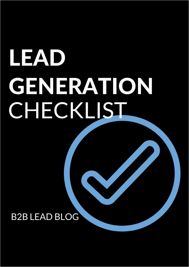 Lead Generation Checklist Screenshot