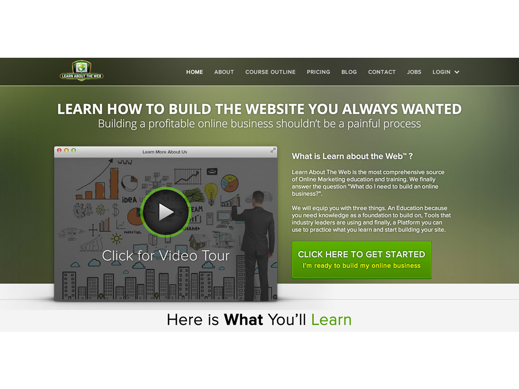 Learn About The Web Premium Membership Screenshot