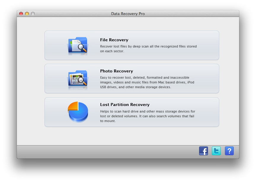 Leawo Data Recovery for Mac Screenshot