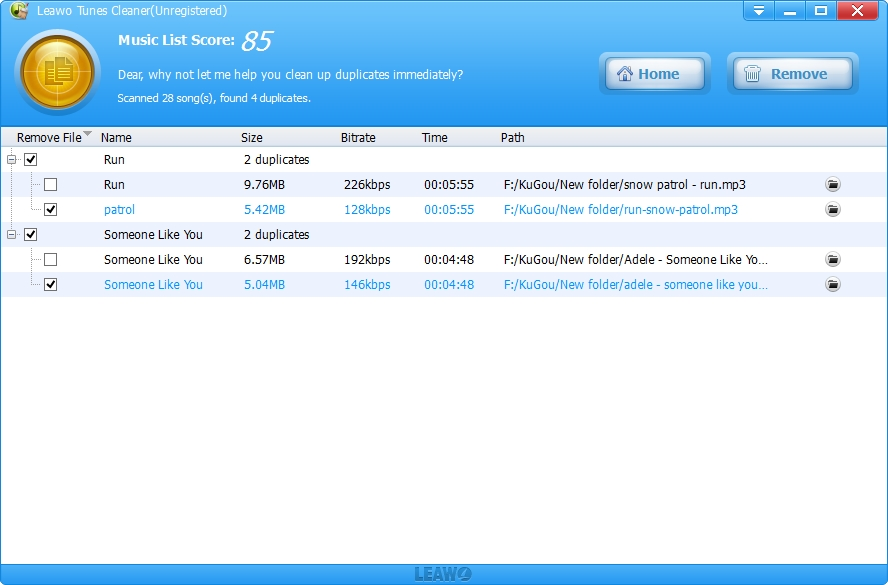 Files and Folders Software Screenshot