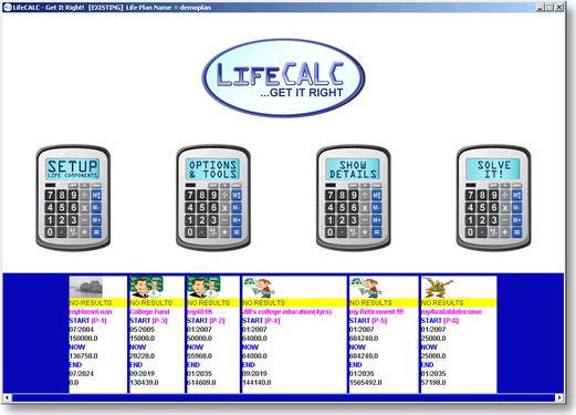 LifeCALC Screenshot