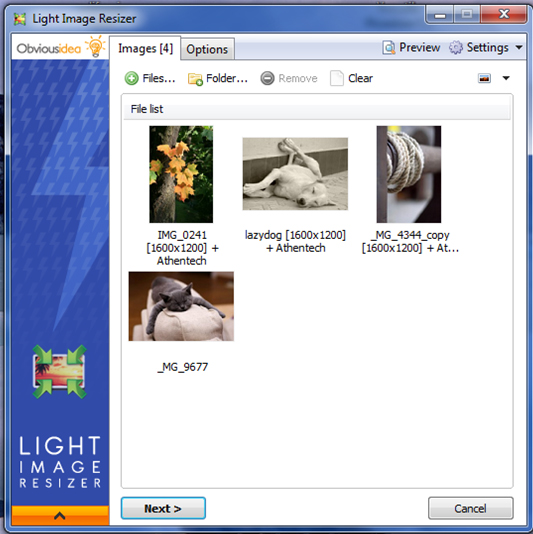 Light Image Resizer (akaVSO) Screenshot