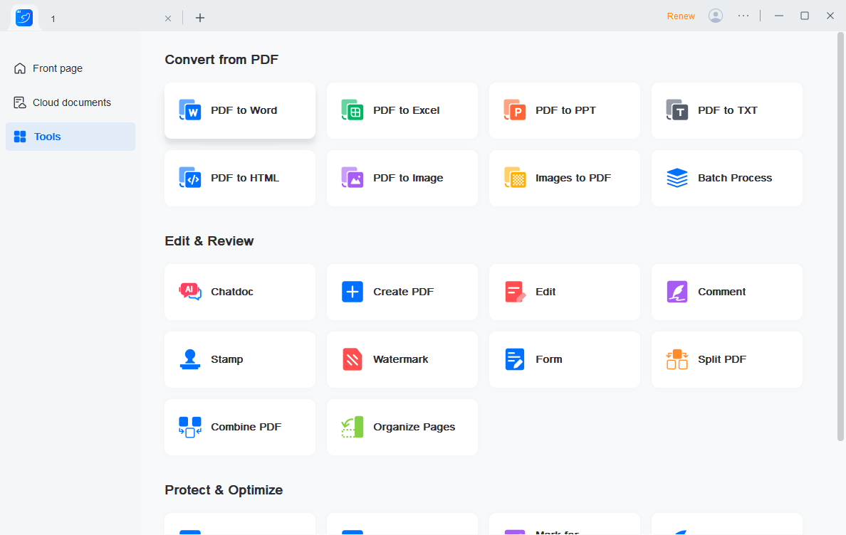 LightPDF Editor, Business & Finance Software Screenshot