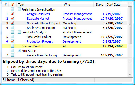 ListPro, Productivity Software Screenshot