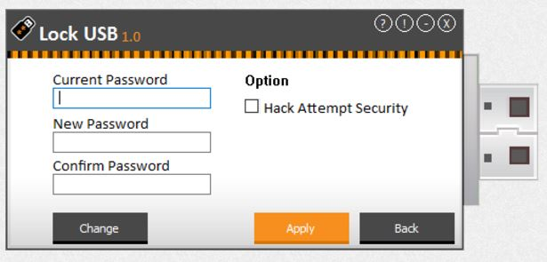Lock USB, Security Software Screenshot