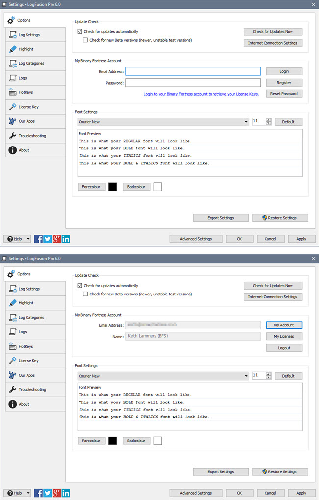 LogFusion, Software Utilities, Other Utilities Software Screenshot