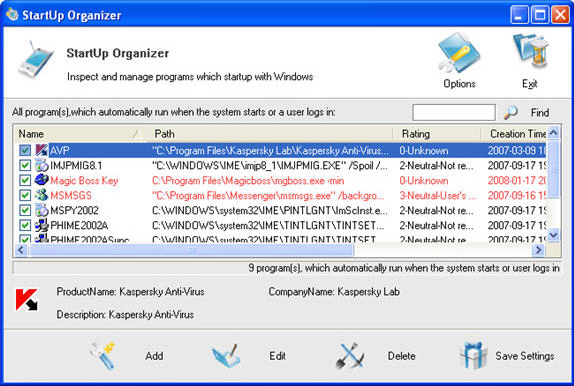 Magic Utilities 2007, System Tweaker Software Screenshot