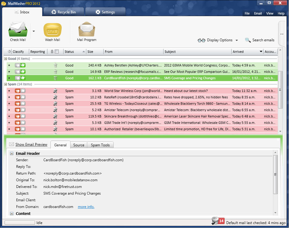Email Tools Software Screenshot