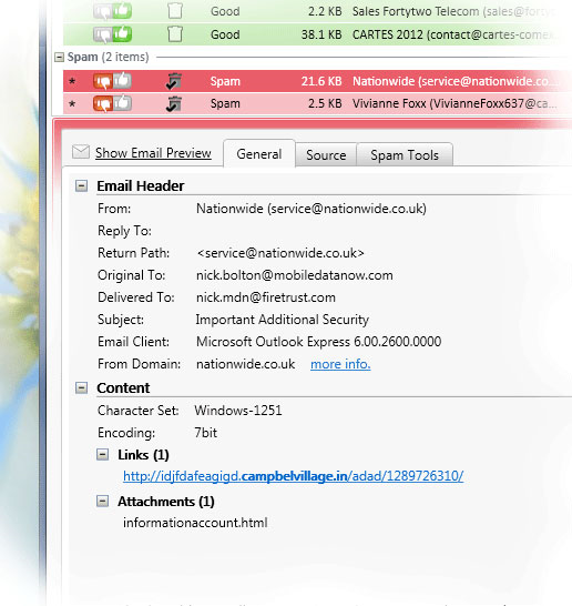 MailWasher Pro, Internet Security Software Screenshot