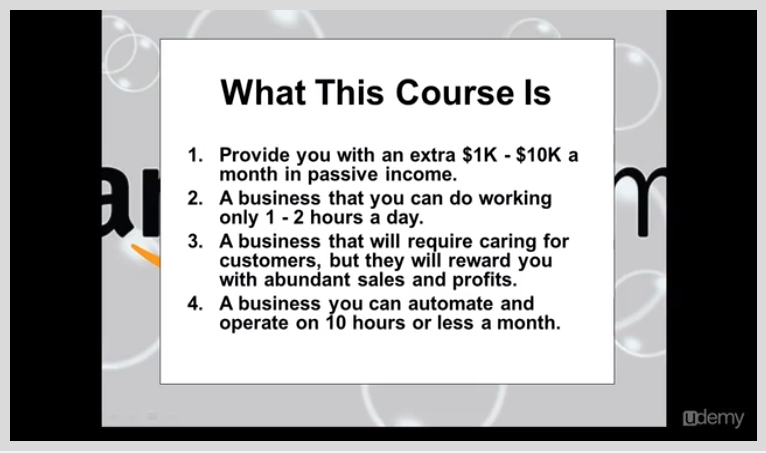 Make an Extra $1K - $10K a Month Selling On Amazon, Learning and Courses Software Screenshot