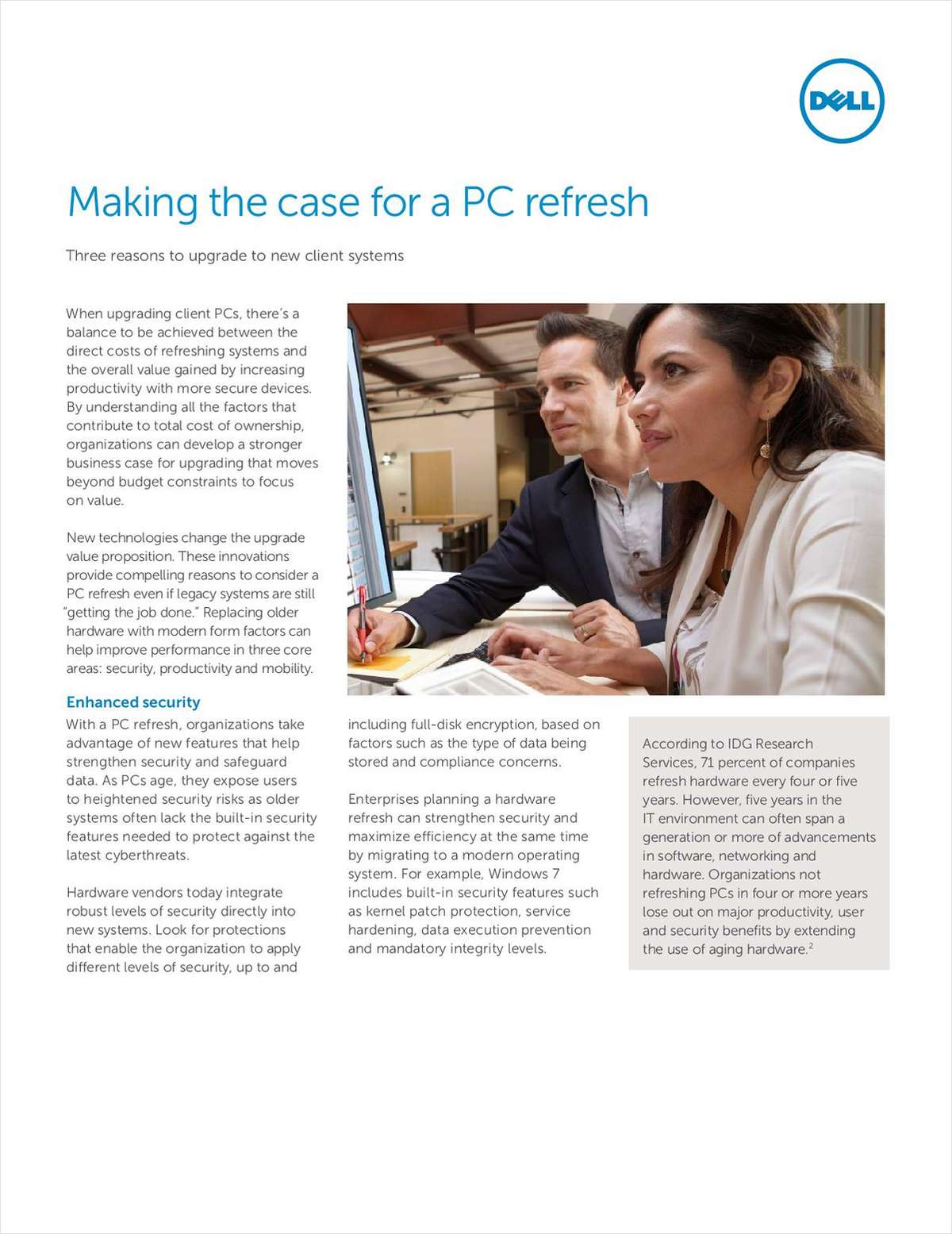 Making the Case for a PC Refresh - Three Reasons to Upgrade to New Client Systems Screenshot
