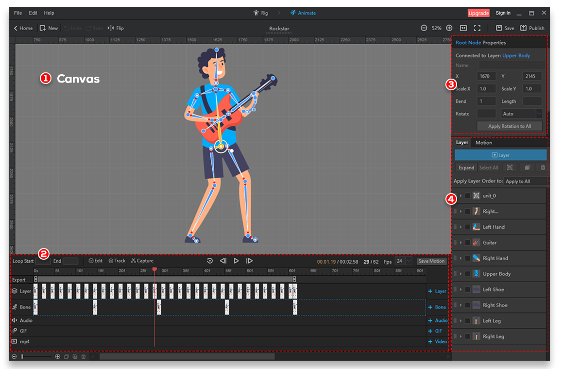 Animation Software, Mango Animate Character Maker Lifetime Screenshot