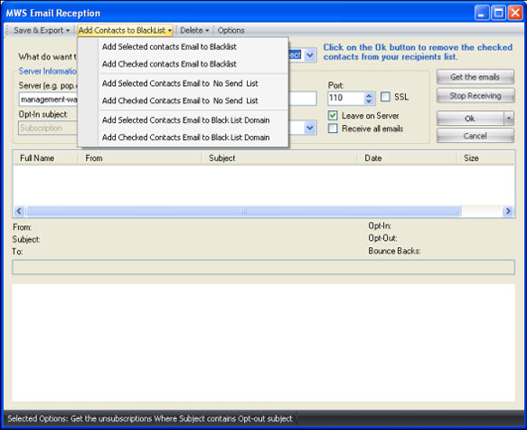 Mass Mailing News Pro, Bulk Mailer Software Screenshot