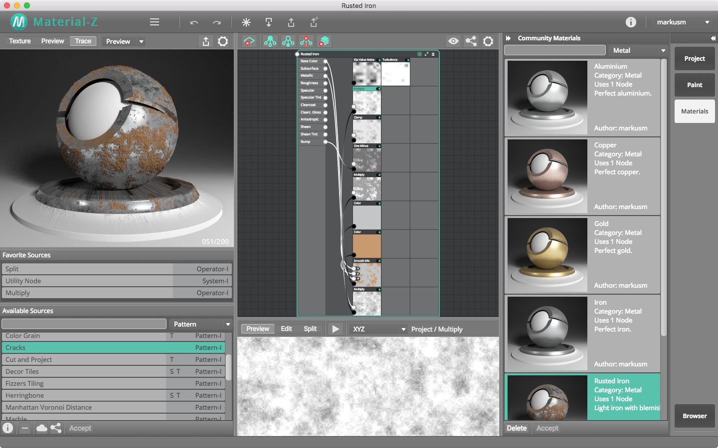 Material-Z, Design, Photo & Graphics Software Screenshot