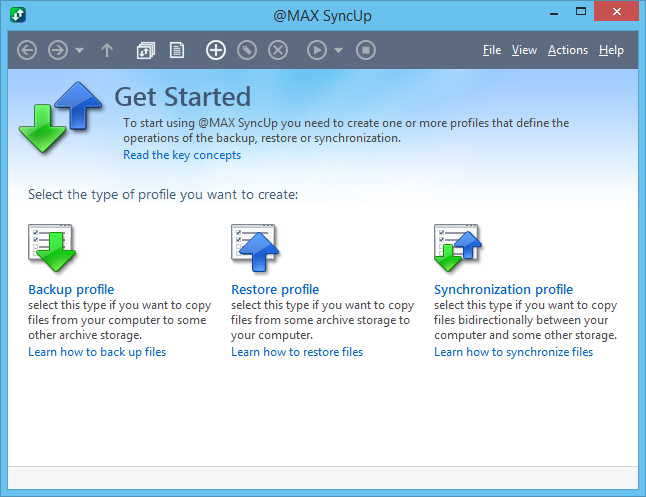 File Sync Software Screenshot