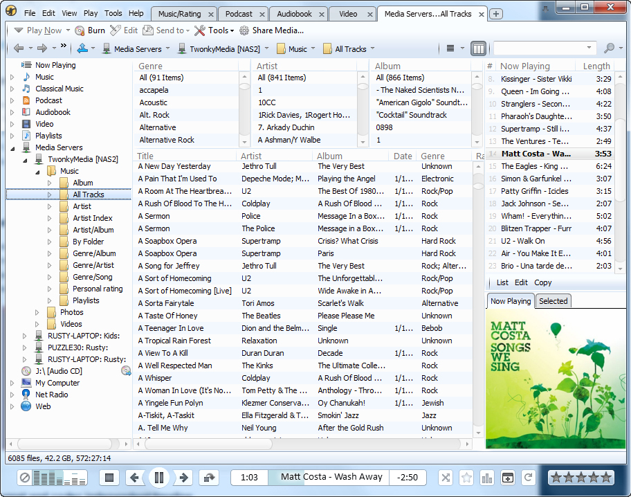 Audio Software, MediaMonkey Screenshot