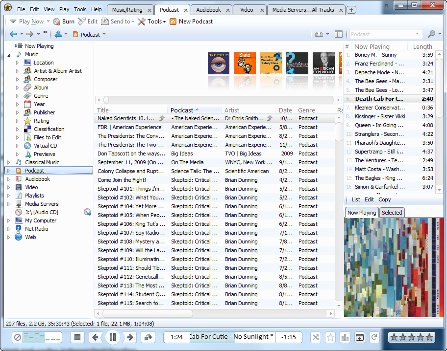MediaMonkey, Audio Software Screenshot