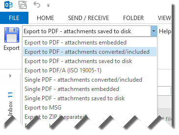MessageExport add-in for Outlook Screenshot 9
