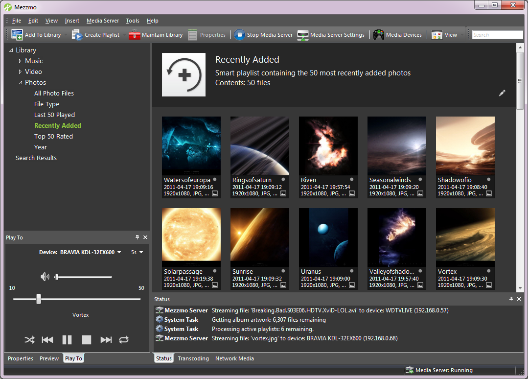 Video Player Software, Mezzmo Pro Screenshot