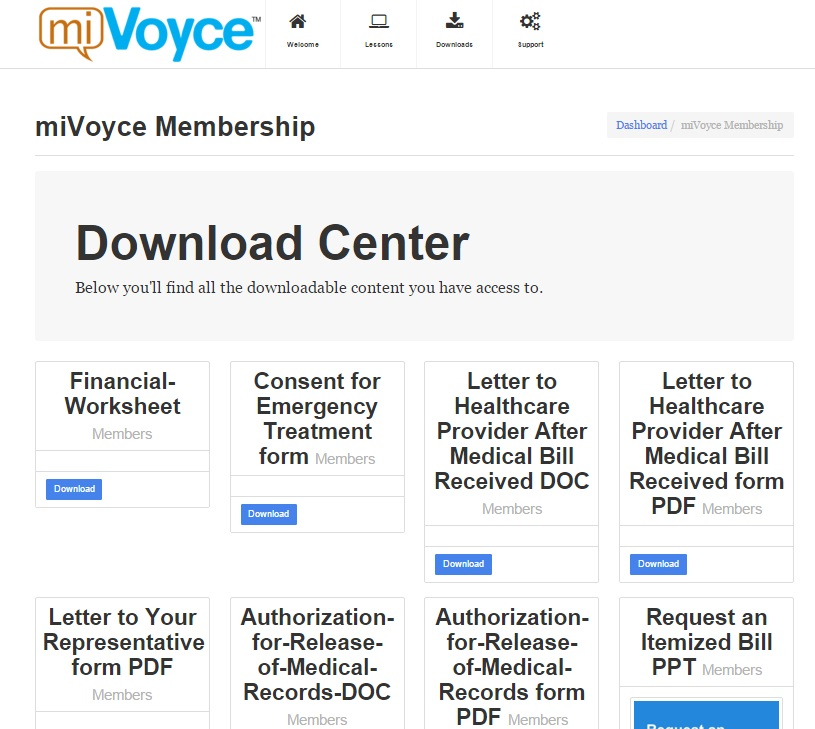 miVoyce 1-Year Membership, Educational Software Screenshot