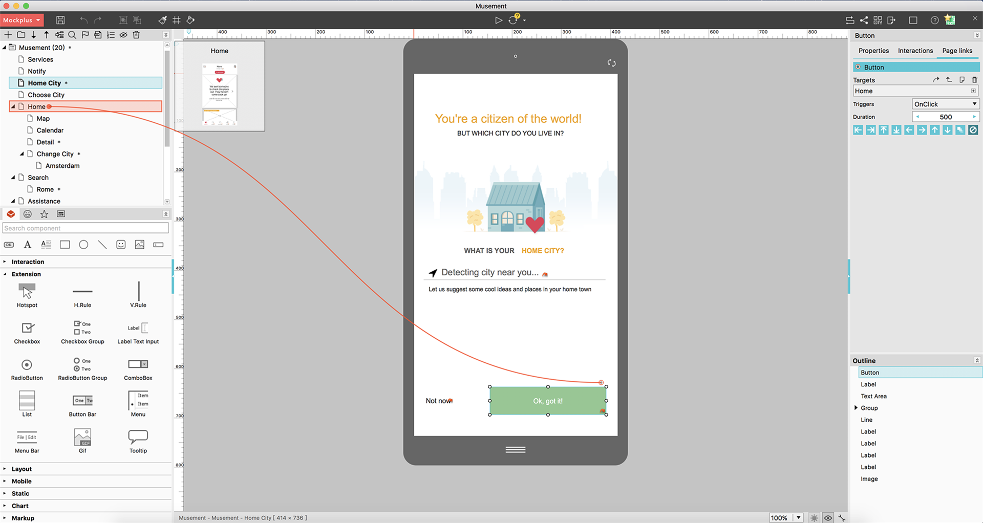 Mockplus, Design Tool Software Screenshot