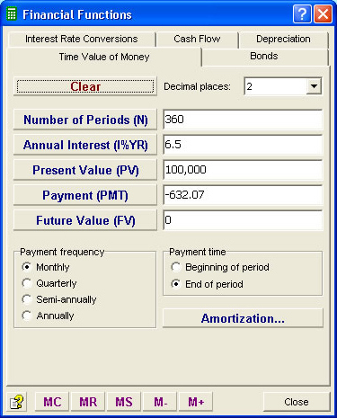 Productivity Software, Moffsoft Calculator Screenshot