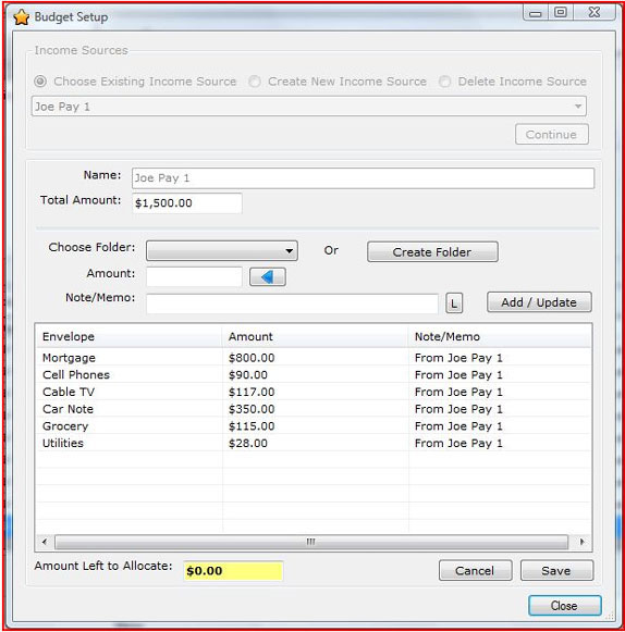 Money Folders, Business & Finance Software Screenshot
