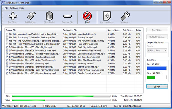 MP3 Recording Software Screenshot
