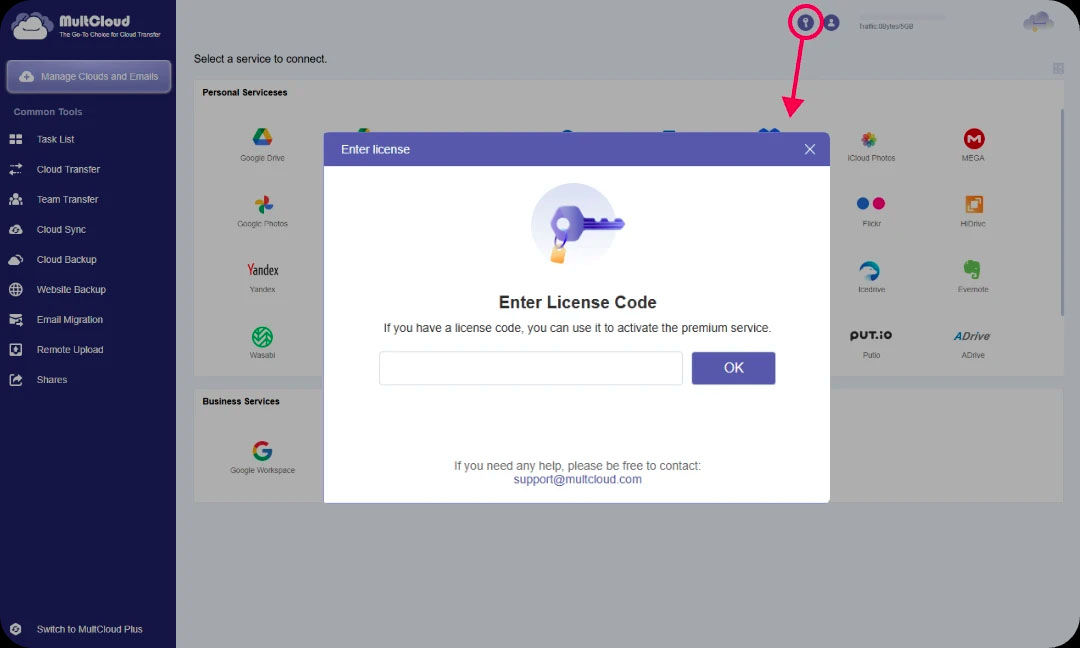 MultCloud Screenshot