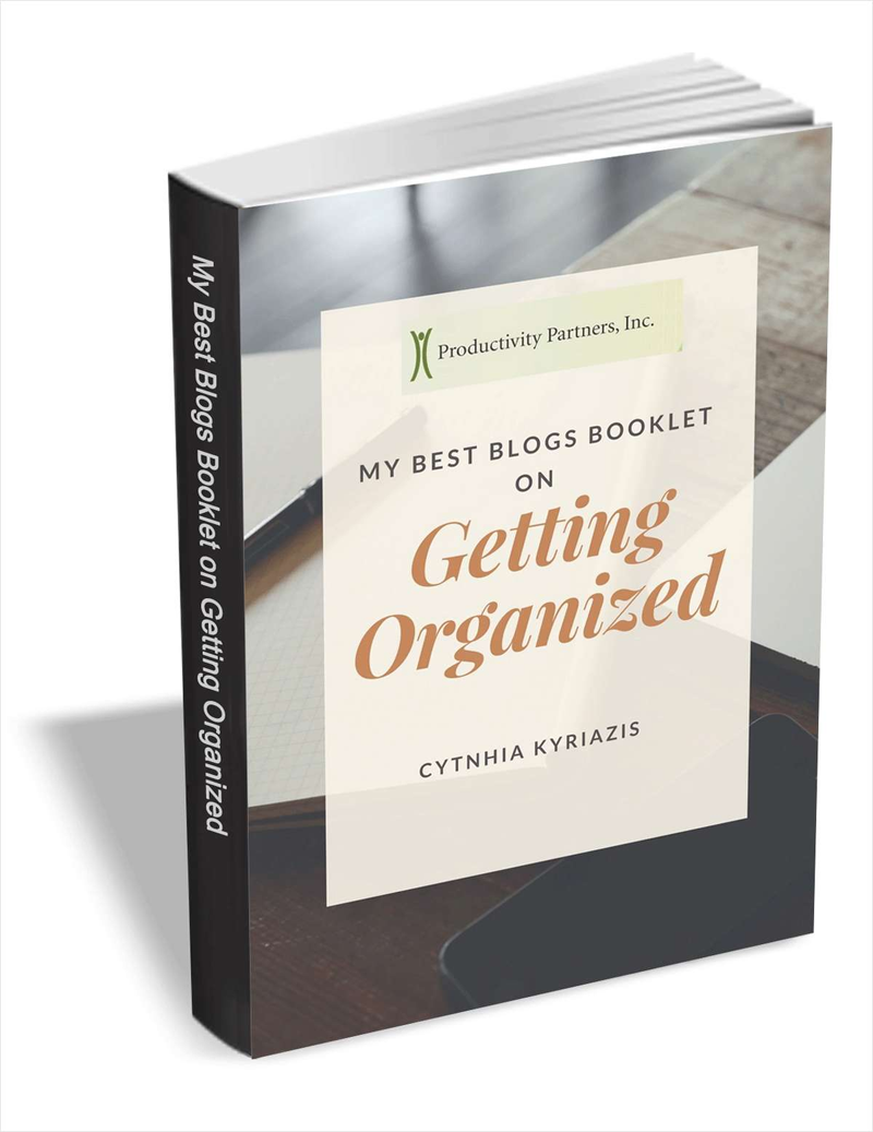 My Best Blogs Booklet on Getting Organized Screenshot