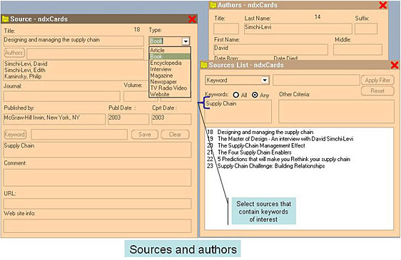 ndxCards, Educational Software Screenshot