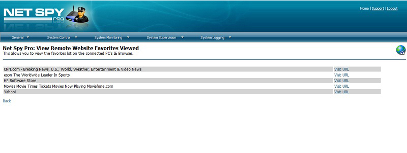 Net Spy Pro, Security Software Screenshot