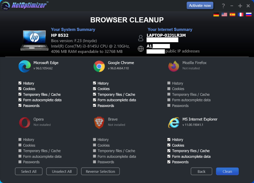 Internet Software, Network Connectivity Software Screenshot