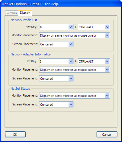 NetSet, Network Software Screenshot