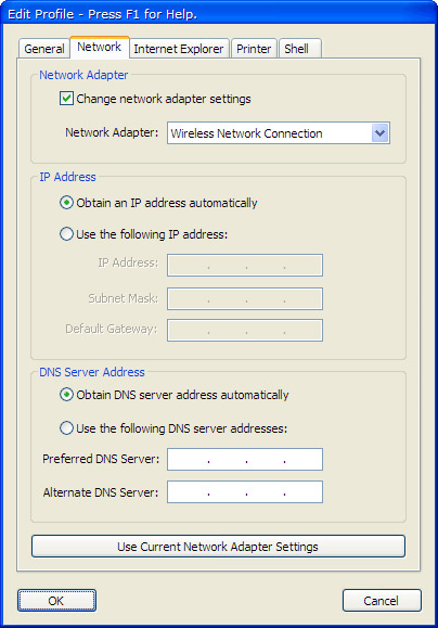 Internet Software, NetSet Screenshot