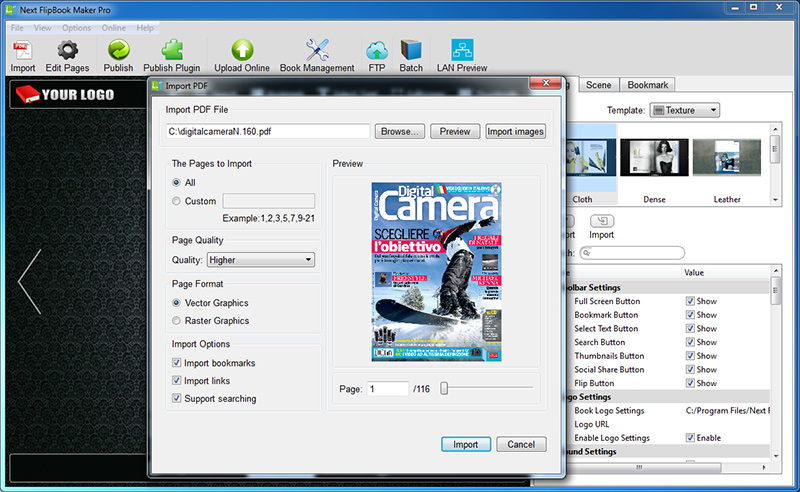 Next FlipBook Maker Pro for Windows Screenshot