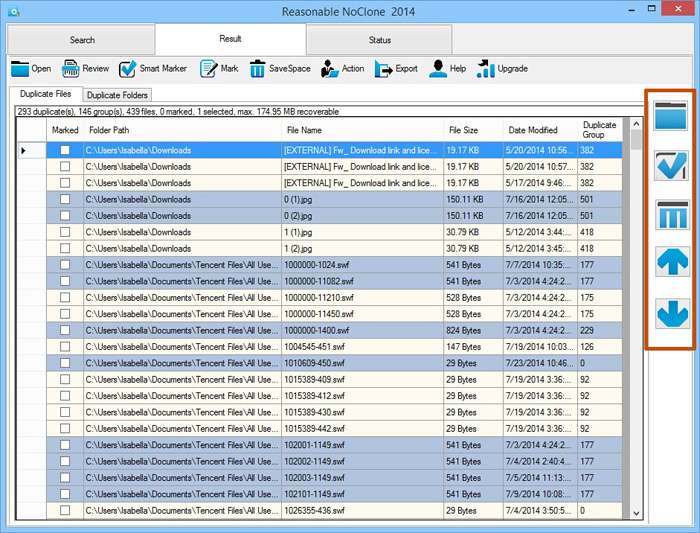 NoClone 2014 - Keep Your Computer Clean and Tidy PC, Duplicate Files Software Screenshot