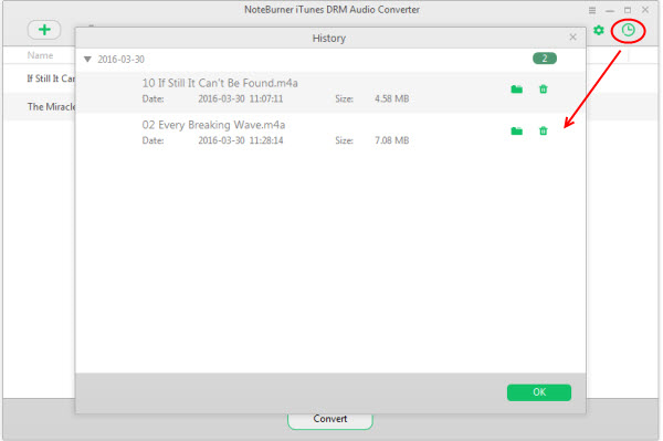 Audio Conversion Software, NoteBurner iTunes DRM Audio Converter Screenshot